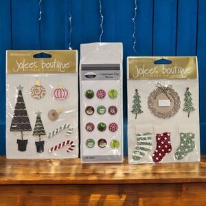 Jolee's Stickers Christmas Decorations Season Greetings Christmas Fun Noel Brads